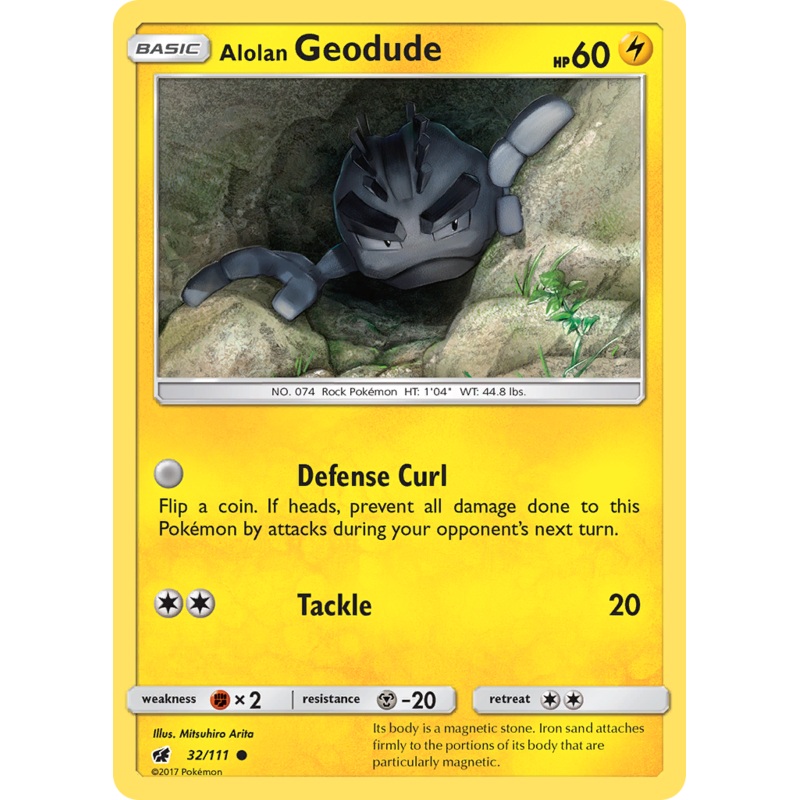 Alolan Geodude (32/111) [Sun & Moon: Crimson Invasion]