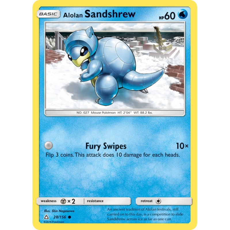 Alolan Sandshrew (28/156) [Sun & Moon: Ultra Prism]