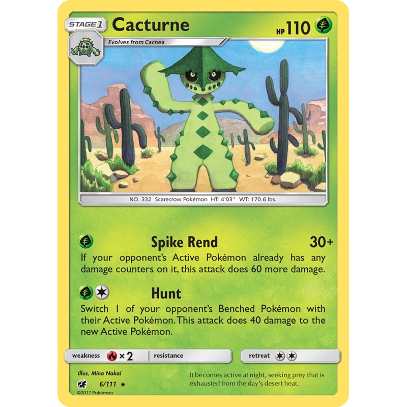 Cacturne (6/111) [Sun & Moon: Crimson Invasion]