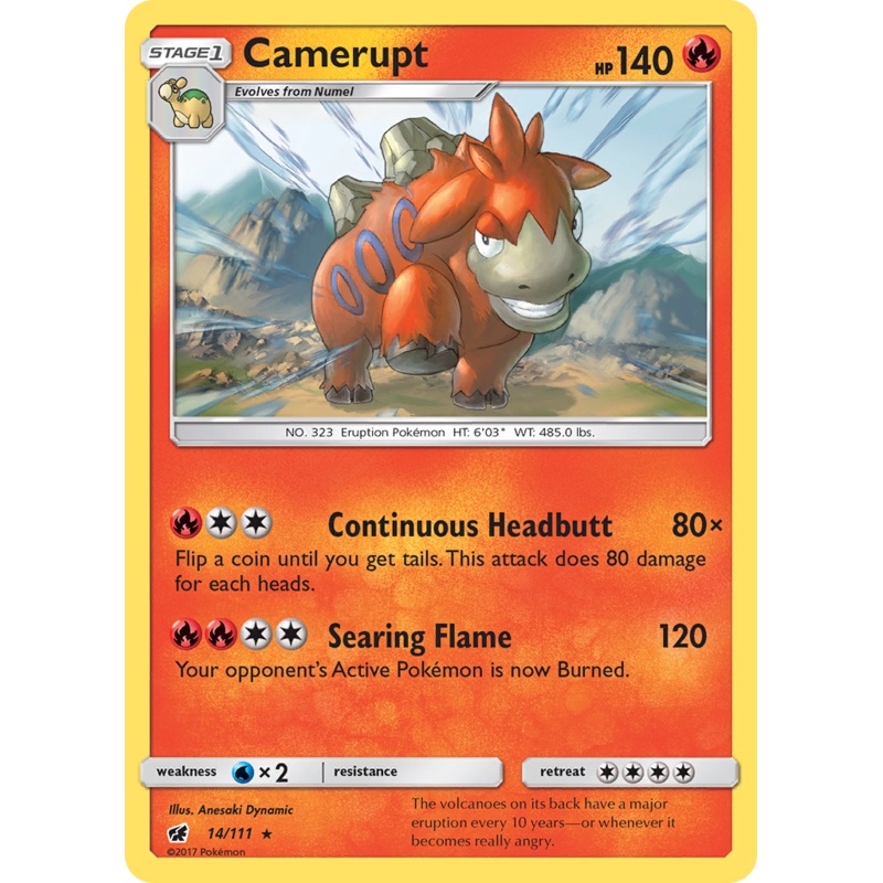 Camerupt (14/111) [Sun & Moon: Crimson Invasion]