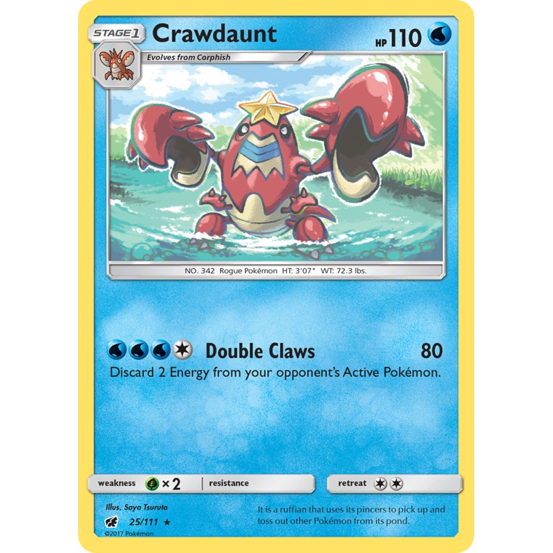Crawdaunt (25/111) [Sun & Moon: Crimson Invasion]