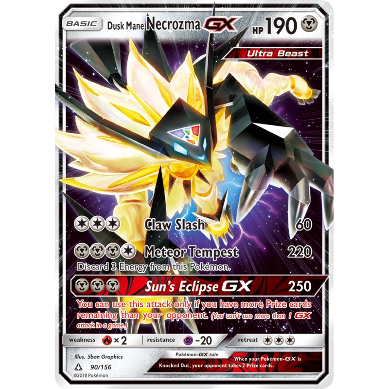 Dusk Mane Necrozma GX (90/156) [Sun & Moon: Ultra Prism]