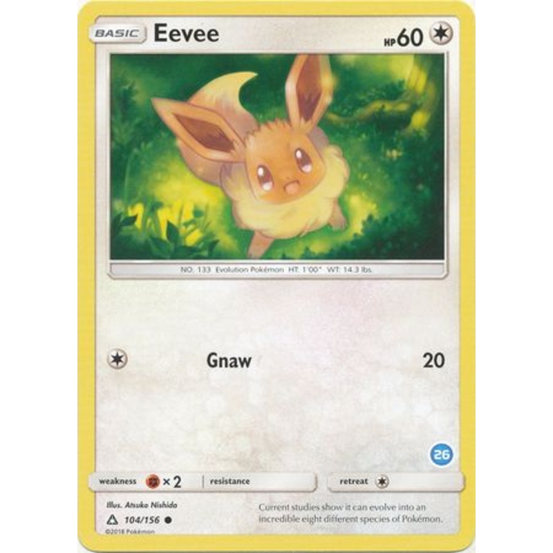 Eevee (104/156) (Deck Exclusive #26) [Sun & Moon: Trainer Kit - Alolan Ninetales]