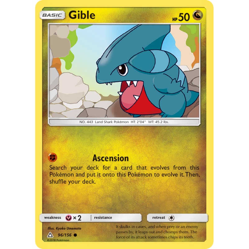 Gible (96/156) [Sun & Moon: Ultra Prism]