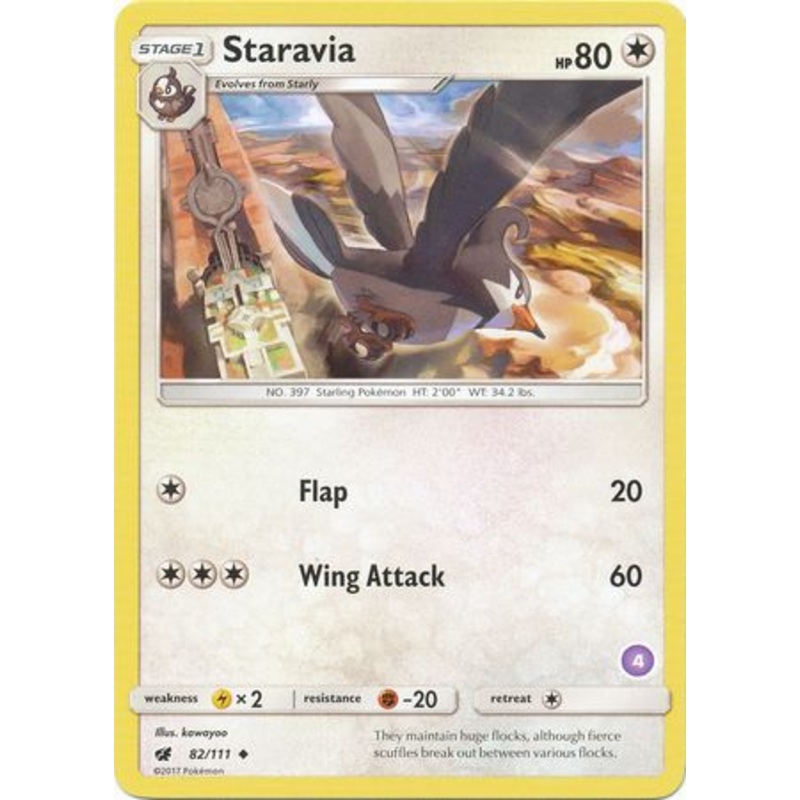 Staravia (82/111) (Deck Exclusive #4) [Sun & Moon: Trainer Kit - Alolan Sandslash]