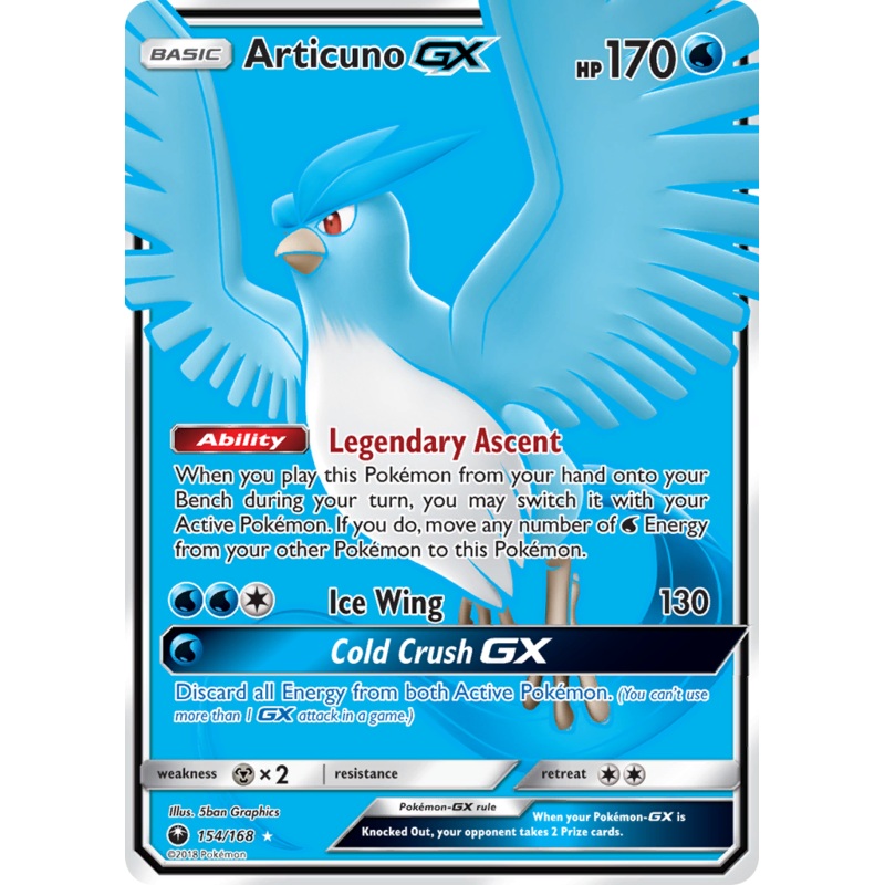 Articuno GX (154/168) [Sun & Moon: Celestial Storm]