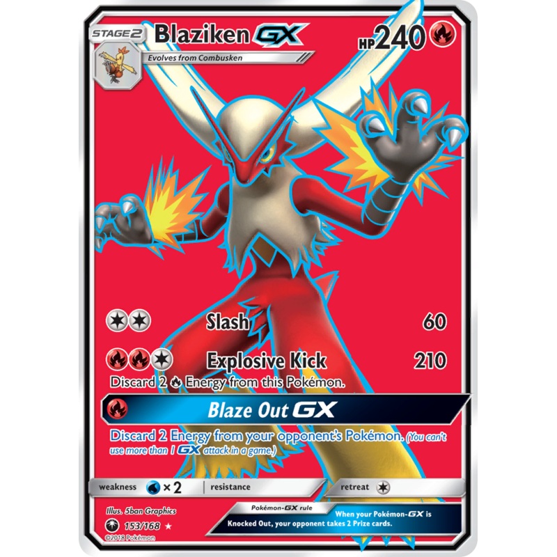 Blaziken GX (153/168) [Sun & Moon: Celestial Storm]
