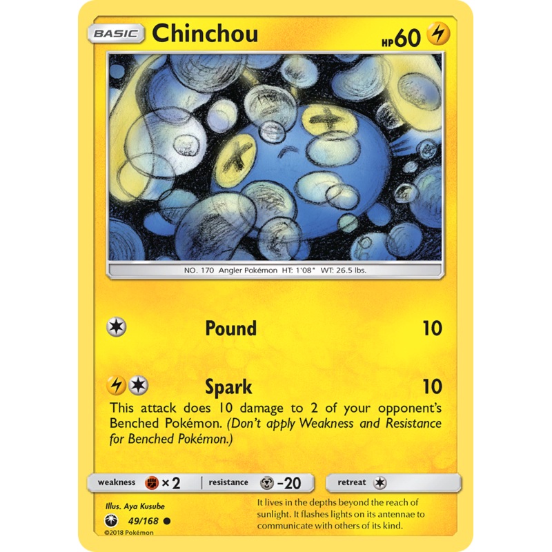 Chinchou (49/168) [Sun & Moon: Celestial Storm]
