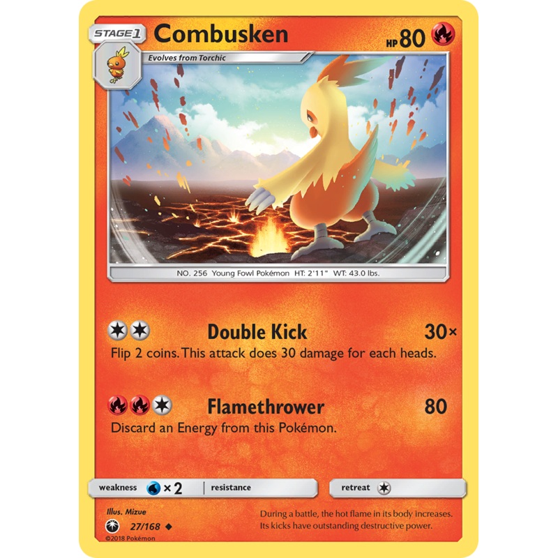 Combusken (27/168) [Sun & Moon: Celestial Storm]