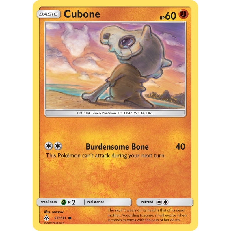Cubone (57/131) [Sun & Moon: Forbidden Light]