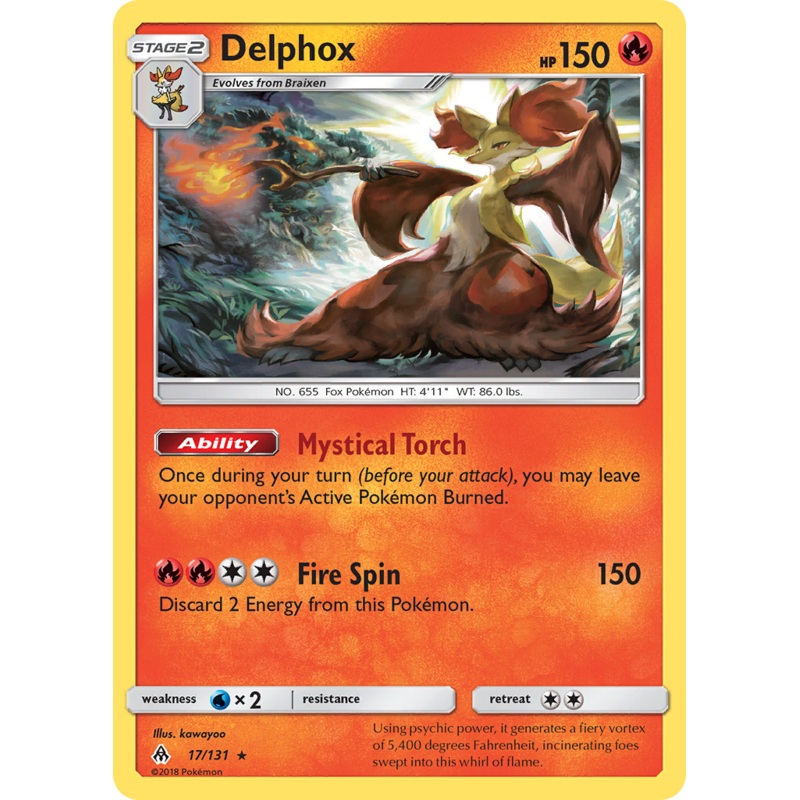 Delphox (17/131) [Sun & Moon: Forbidden Light]
