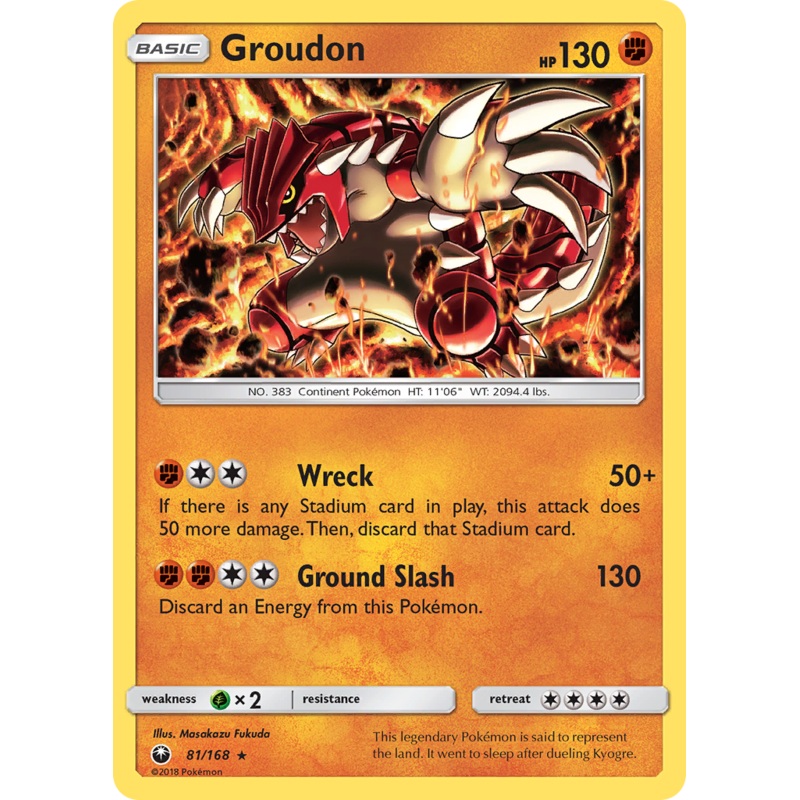 Groudon (81/168) [Sun & Moon: Celestial Storm]