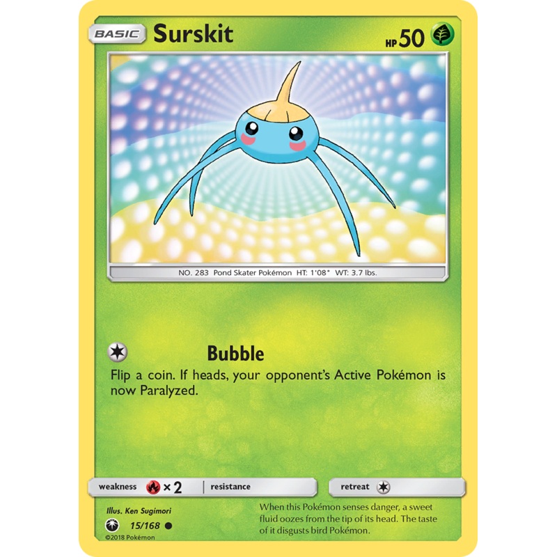 Surskit (15/168) [Sun & Moon: Celestial Storm]