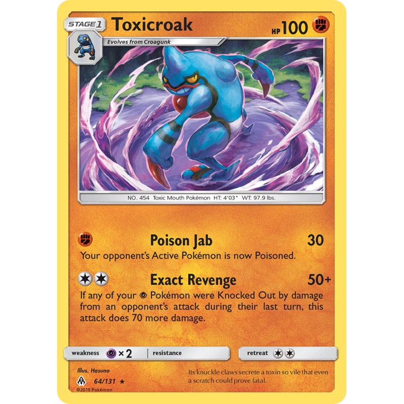 Toxicroak (64/131) [Sun & Moon: Forbidden Light]