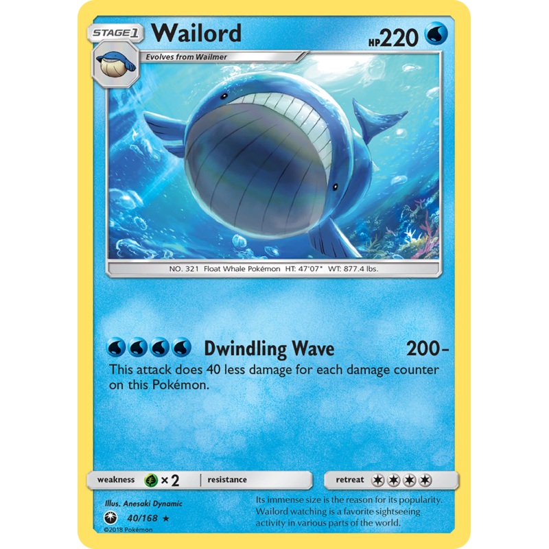 Wailord (40/168) [Sun & Moon: Celestial Storm]