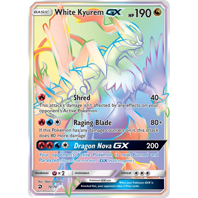 White Kyurem GX (74/70) [Sun & Moon: Dragon Majesty]