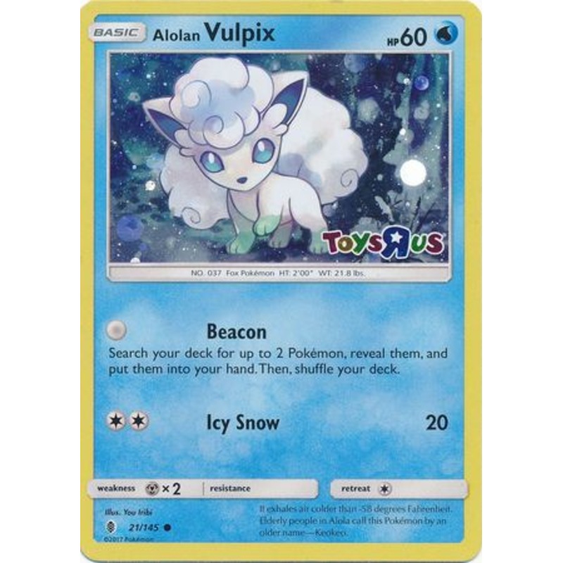 Alolan Vulpix (21/145) (Toys R Us Promo) [Sun & Moon: Guardians Rising]