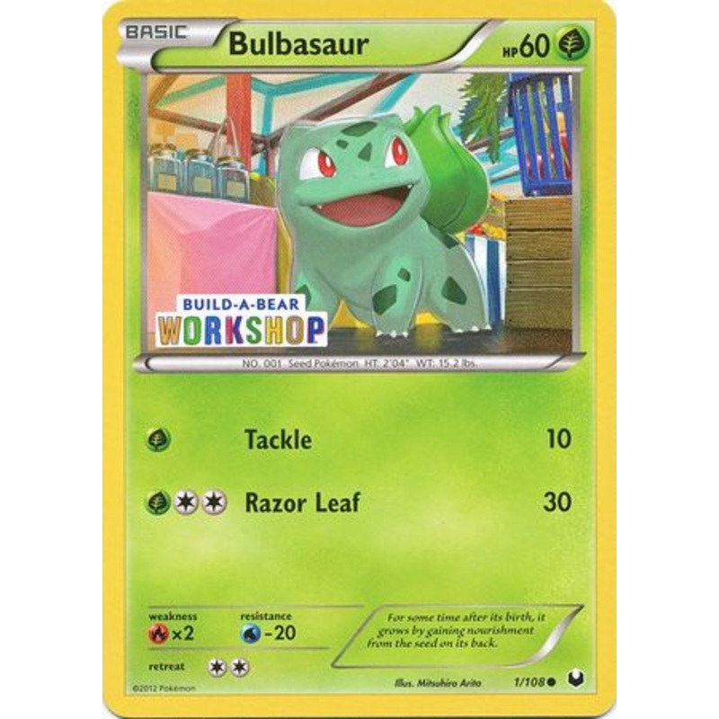 Bulbasaur (1/108) (Build A Bear Workshop Exclusive) [Black & White: Dark Explorers]