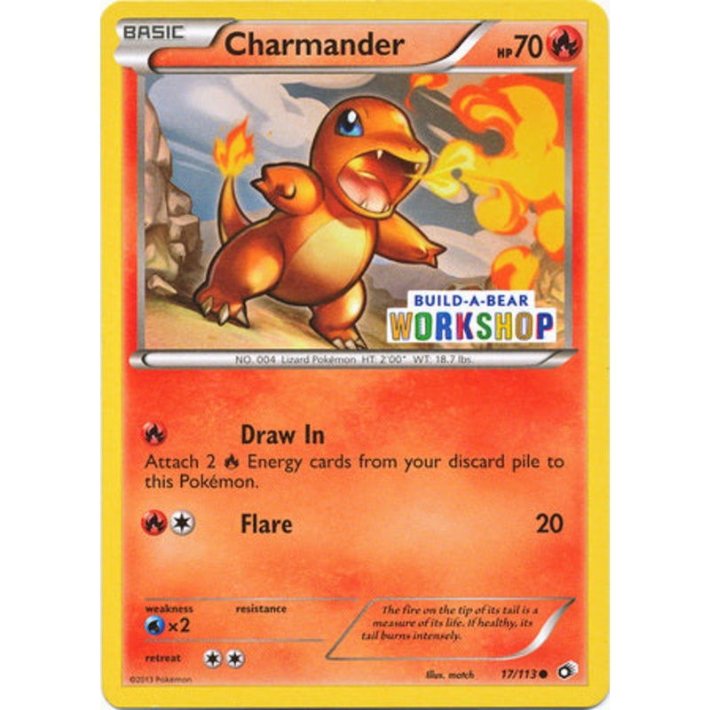 Charmander (17/113) (Build A Bear Workshop Exclusive) [Black & White: Legendary Treasures]