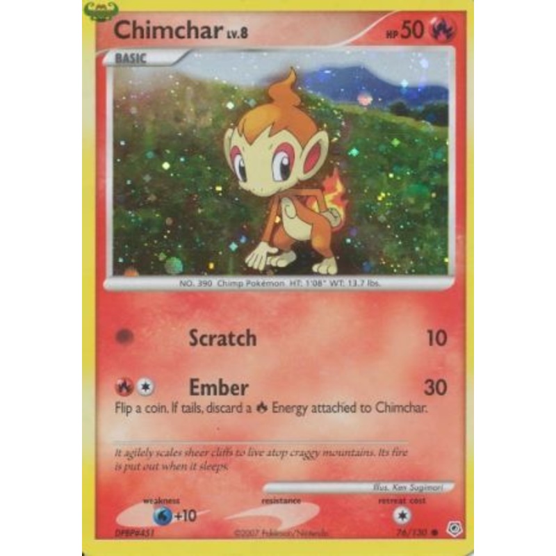 Chimchar (76/130) (Cosmos Holo) [Diamond & Pearl: Base Set]
