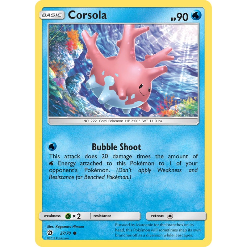 Corsola (27/70) [Sun & Moon: Dragon Majesty]
