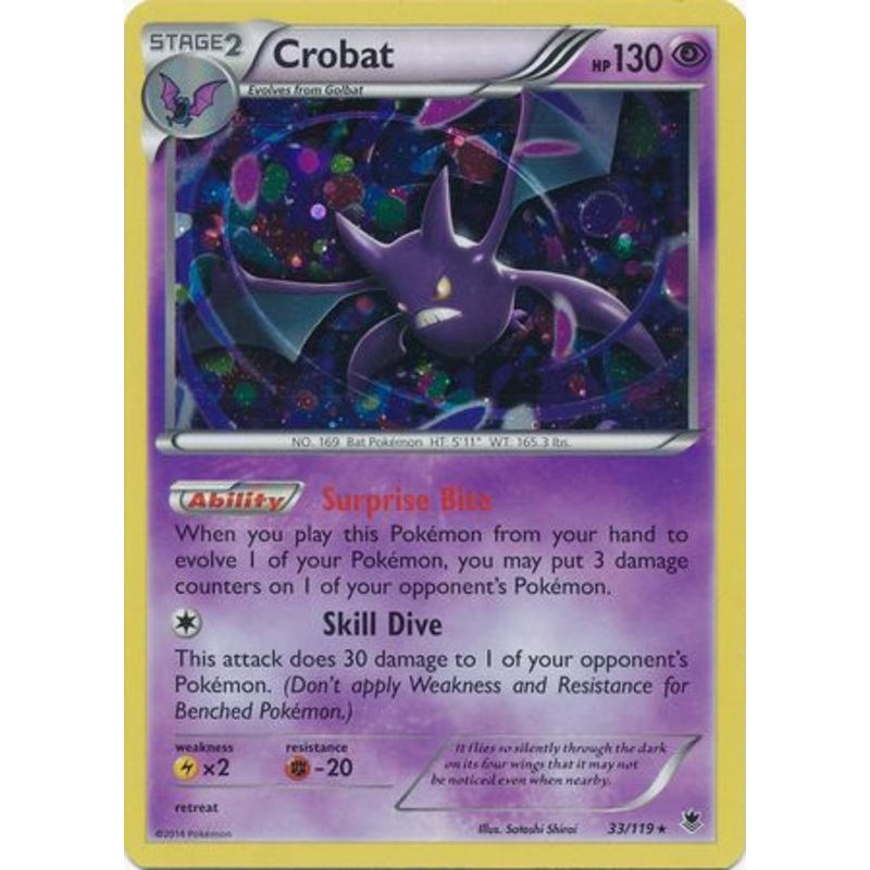 Crobat (33/119) (Cosmos Holo) [XY: Phantom Forces]