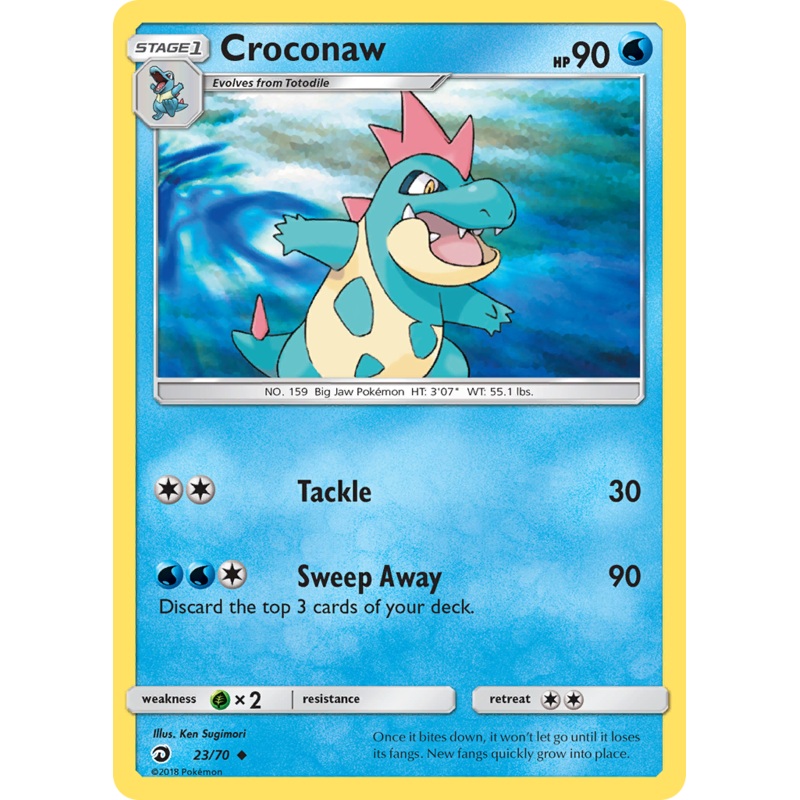 Croconaw (23/70) [Sun & Moon: Dragon Majesty]