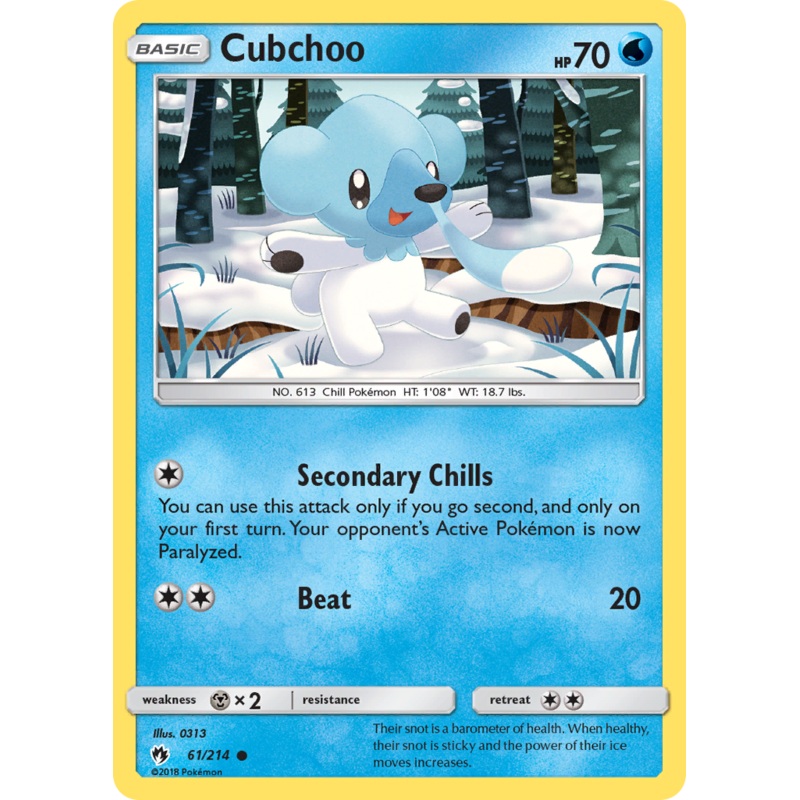 Cubchoo (61/214) [Sun & Moon: Lost Thunder]