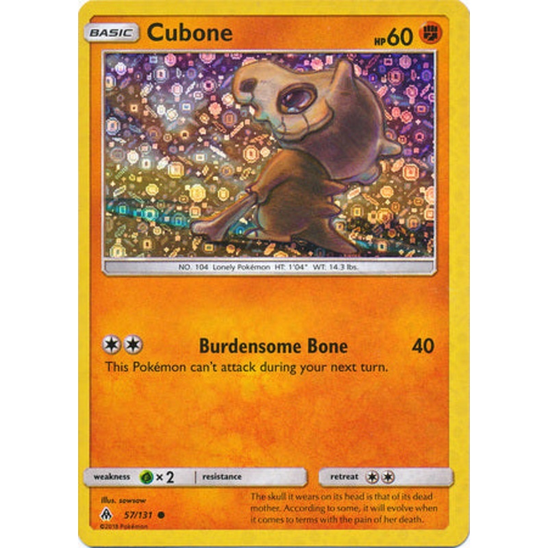 Cubone (57/131) (General Mills Promo) [Sun & Moon: Forbidden Light]