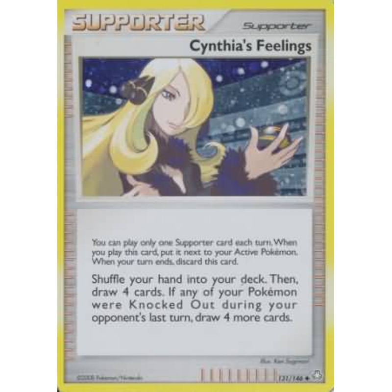 Cynthia's Feelings (131/146) (Cosmos Holofoil) [Diamond & Pearl: Legends Awakened]