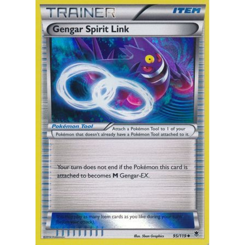 Gengar Spirit Link (95/119) (Alternate Holo GameStop Exclusive) [XY: Phantom Forces]