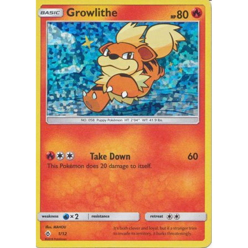 Growlithe (1/12) [McDonald's Promos: 2018 Collection]