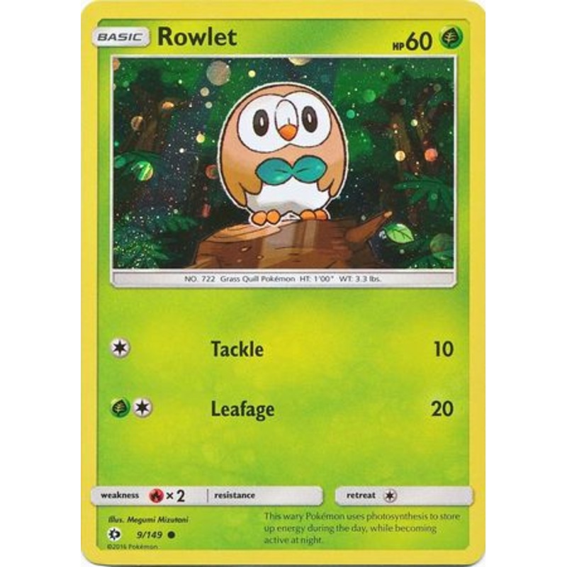 Rowlet (9/149) (Cosmos Holo) [Sun & Moon: Base Set]