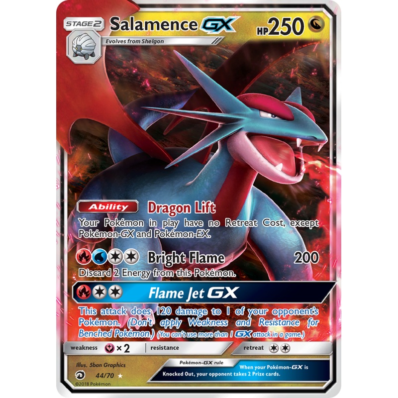 Salamence GX (44/70) [Sun & Moon: Dragon Majesty]