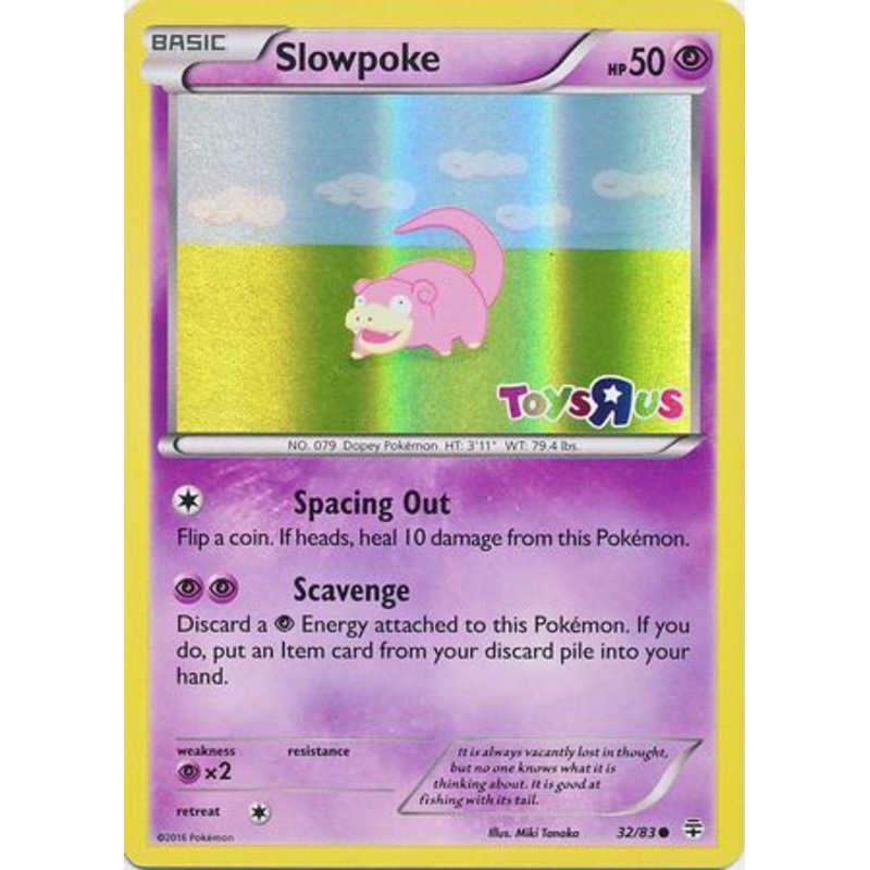Slowpoke (32/83) (Toys R Us Promo) [XY: Generations]