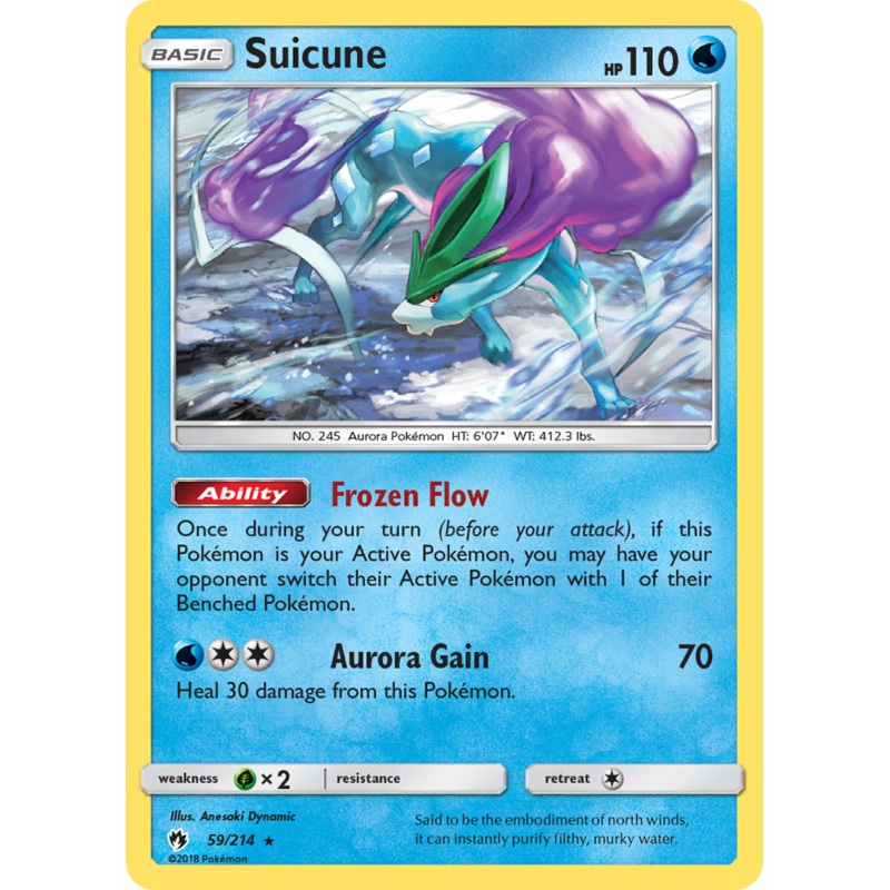 Suicune (59/214) [Sun & Moon: Lost Thunder]