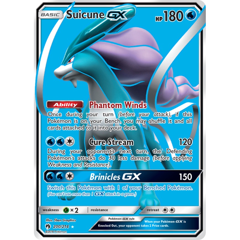 Suicune GX (200/214) [Sun & Moon: Lost Thunder]