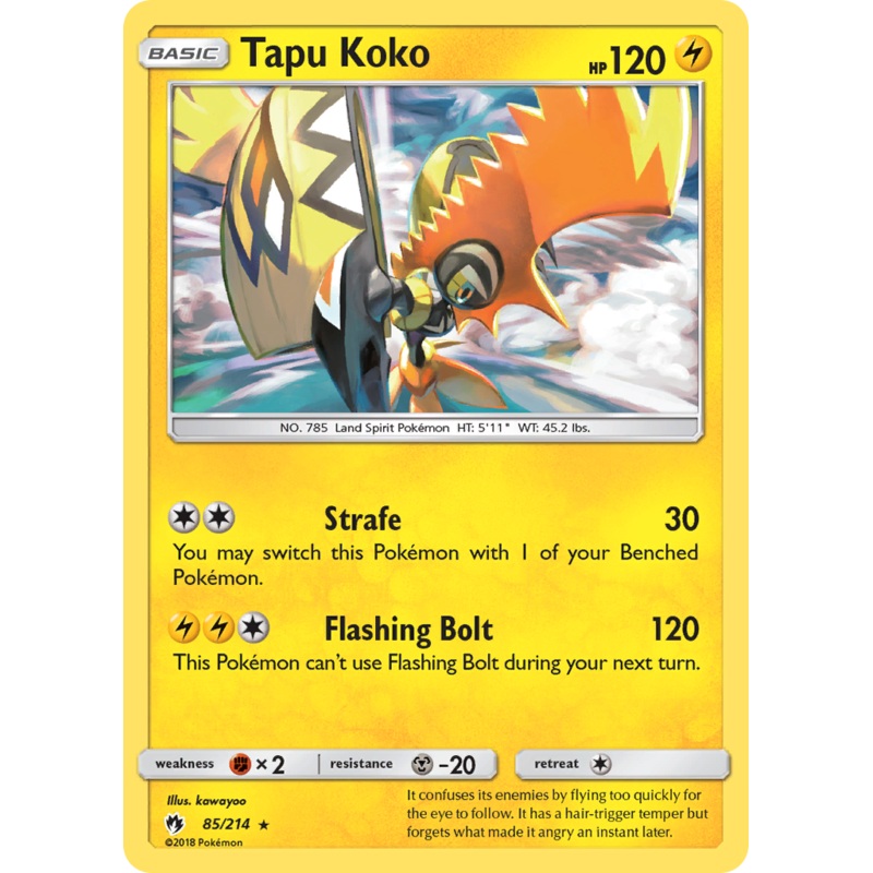 Tapu Koko (85/214) [Sun & Moon: Lost Thunder]