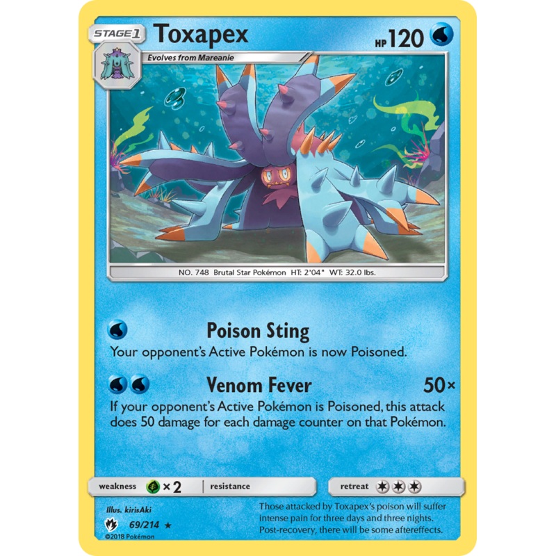 Toxapex (69/214) [Sun & Moon: Lost Thunder]