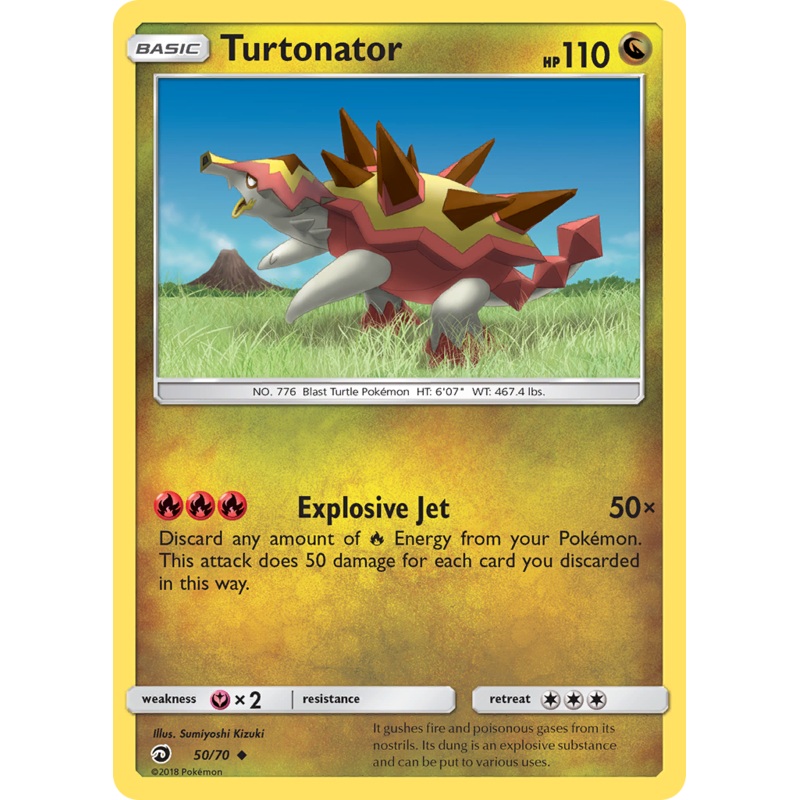 Turtonator (50/70) [Sun & Moon: Dragon Majesty]