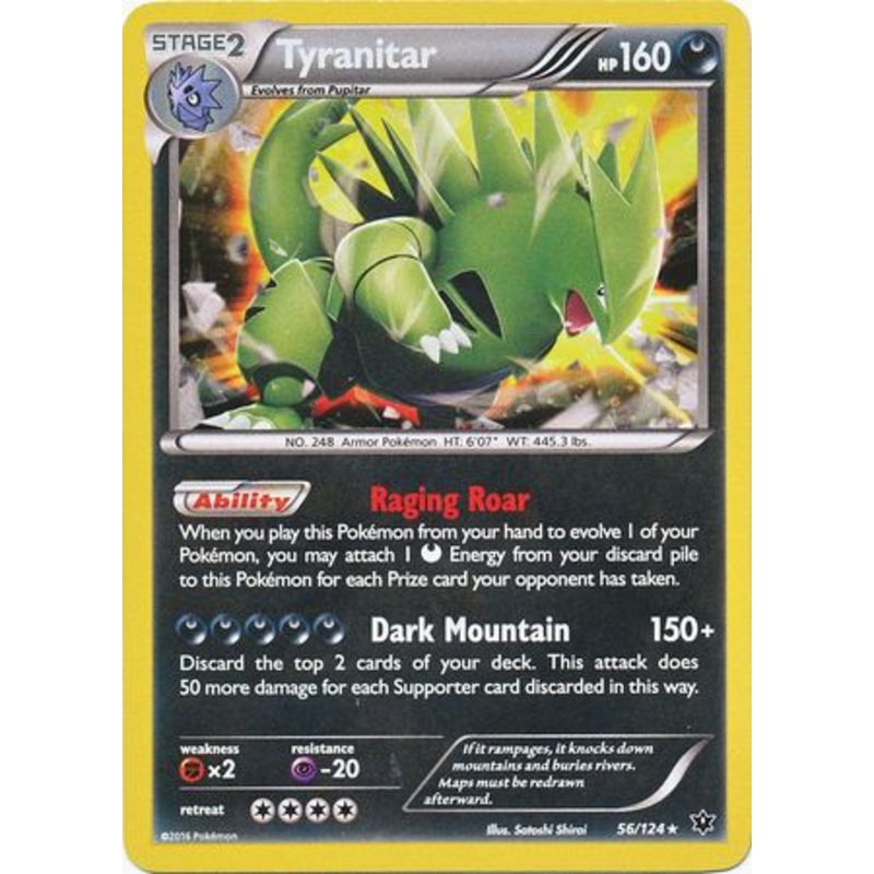 Tyranitar (56/124) (Cosmos Holo) [XY: Fates Collide]