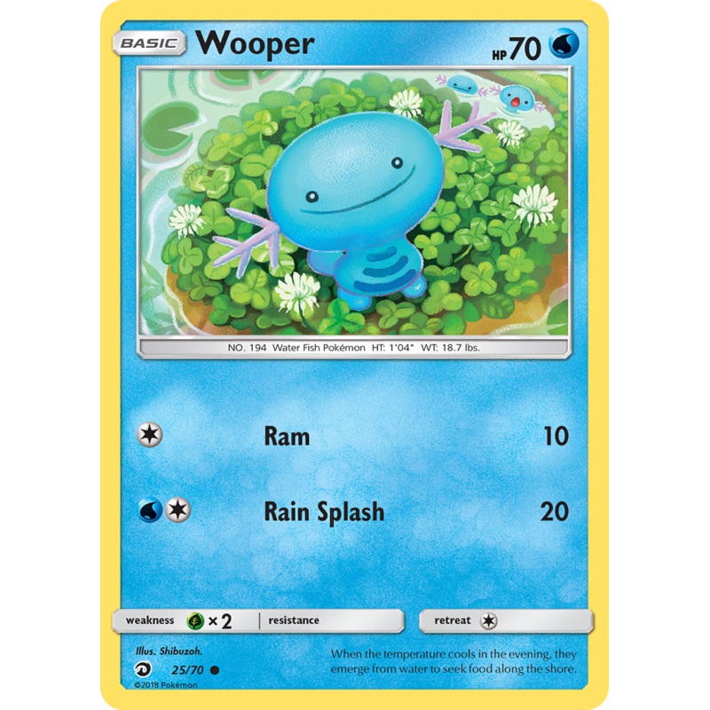 Wooper (25/70) [Sun & Moon: Dragon Majesty]