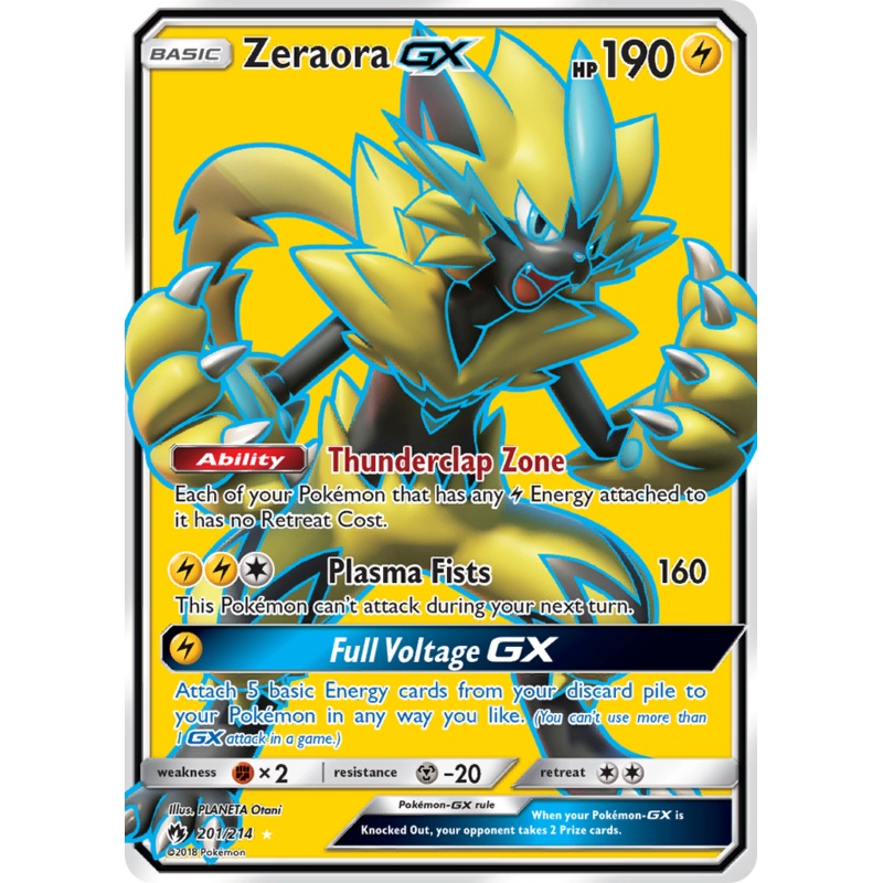 Zeraora GX (201/214) [Sun & Moon: Lost Thunder]