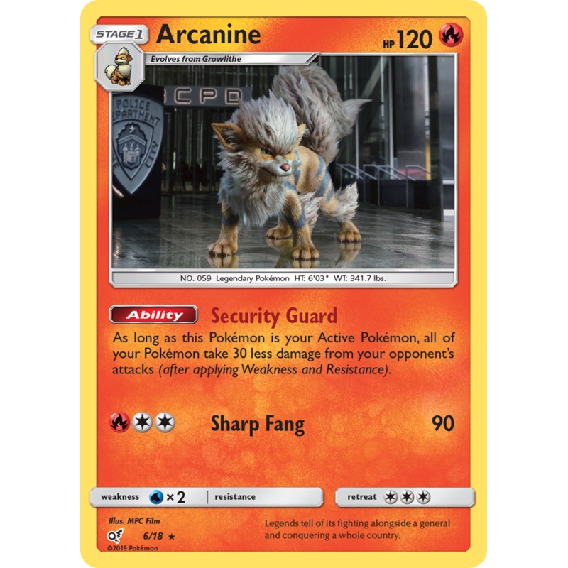Arcanine (6/18) [Sun & Moon: Detective Pikachu]