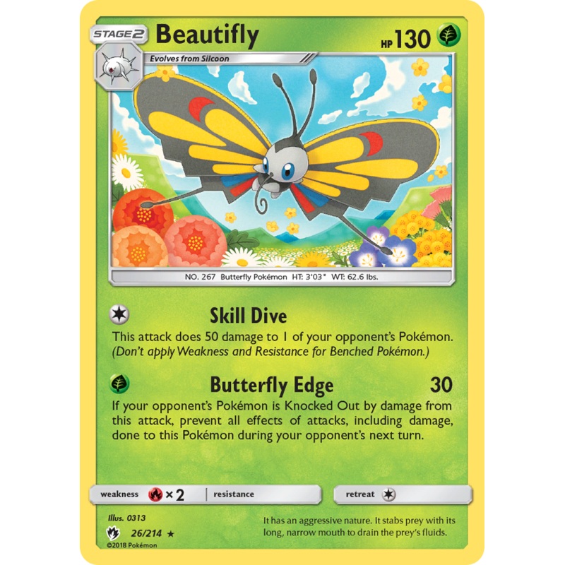 Beautifly (26/214) [Sun & Moon: Lost Thunder]