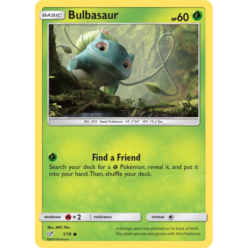 Bulbasaur (1/18) [Sun & Moon: Detective Pikachu]