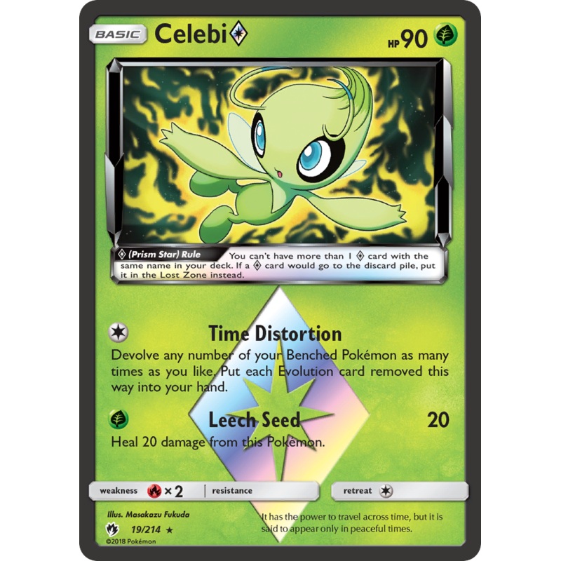 Celebi (19/214) (Prism Star) [Sun & Moon: Lost Thunder]