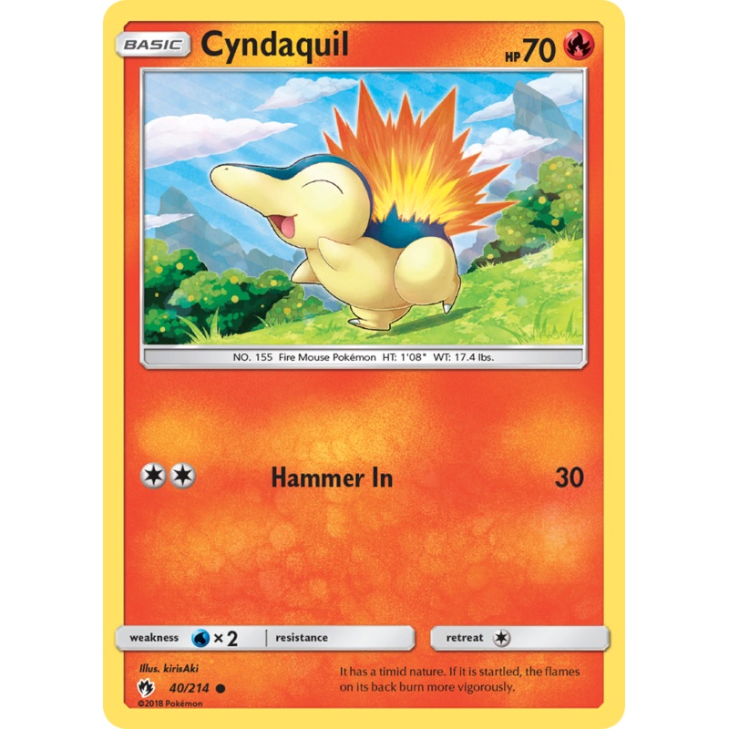 Cyndaquil (40/214) [Sun & Moon: Lost Thunder]