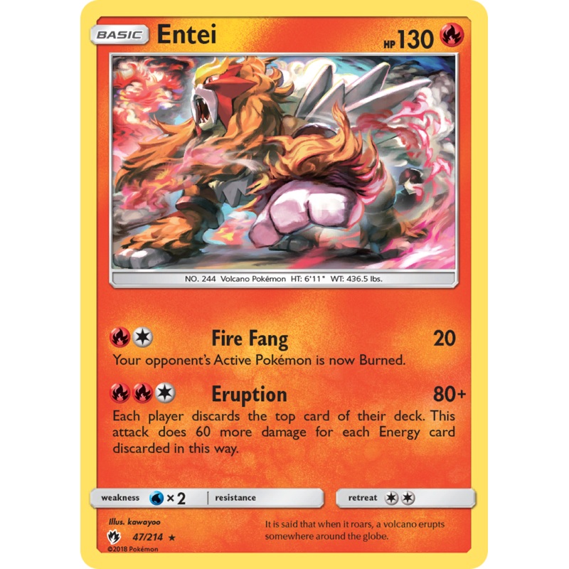 Entei (47/214) [Sun & Moon: Lost Thunder]