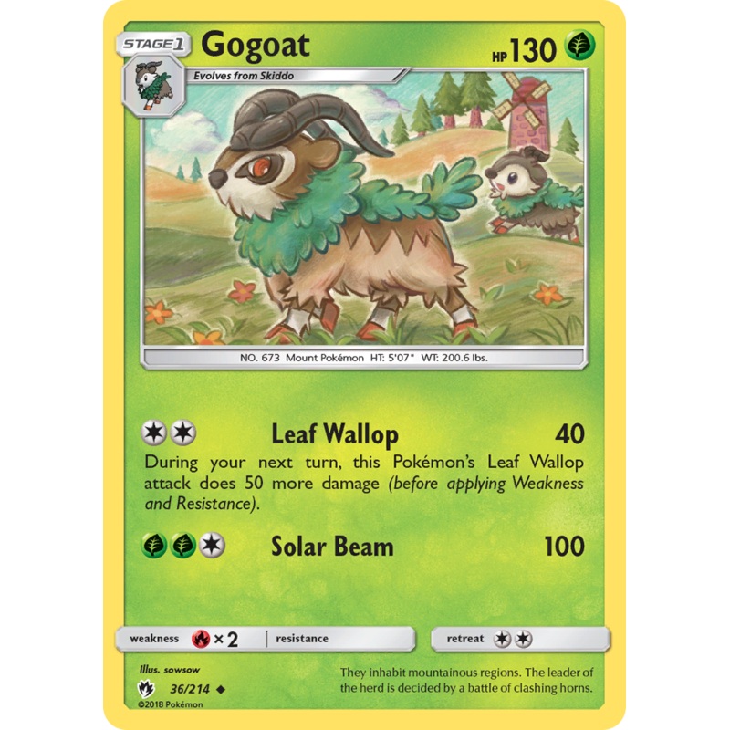 Gogoat (36/214) [Sun & Moon: Lost Thunder]